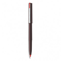 PENTEL Stylo feutre plume pour droitier et gaucher. Tracé de 0,4 à 0,6mm. Encre rouge