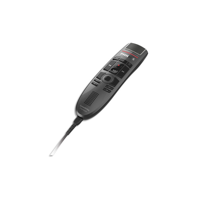 PHILIPS Micro filaire SpeechMike Premium II SMP3700/00 avec touche de réglage et track-pad