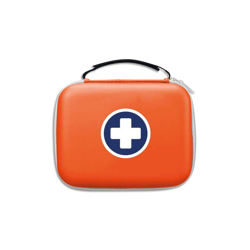 LABORATOIRES ESCULAPE Trousse de secours Orange, 2 compartiments intérieur transparent, pour 10 personnes