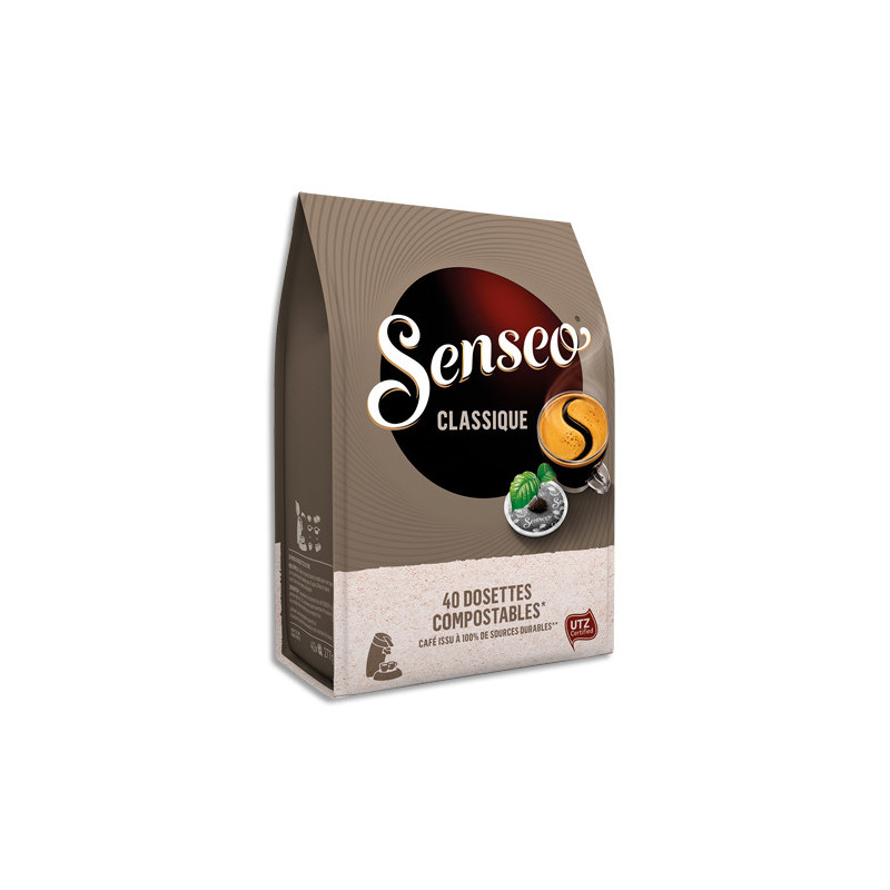 SENSEO Paquet de 40 dosettes de café moulu Classique équilibré 297g