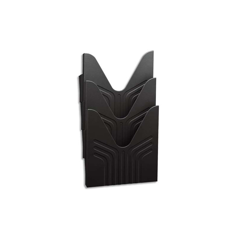 AVERY Trieur mural pour format A4. Coloris Noir. Dimensions (lxhxp): 24 x 29 x 9 cm