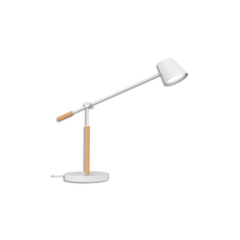 UNILUX Lampe LED Vicky 5W. 3 intensités. Port USB sur le socle. Bois FSC. 50 000h. 100 lm/W. A+