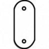 Liaison Izar Noire pour chauffeuse modulaire droite - Longueur 20 cm, largeur 7 cm