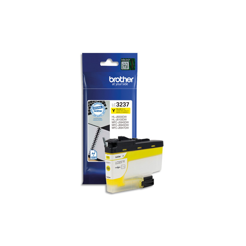 BROTHER Cartouche Jet d'encre Jaune LC3237Y