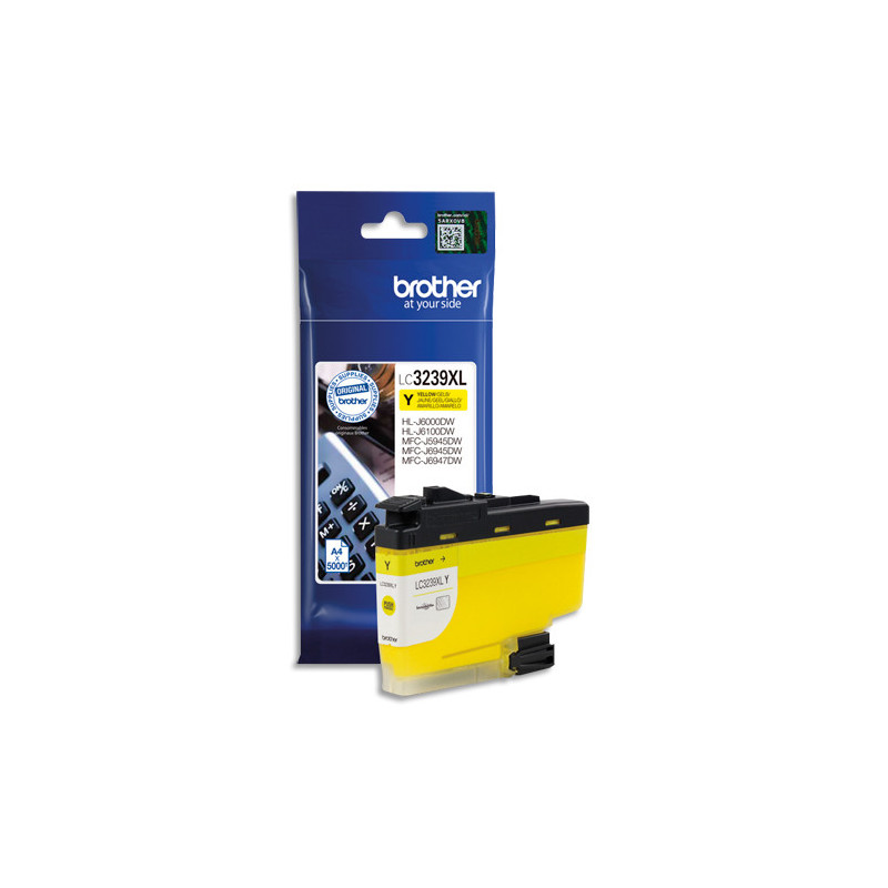 BROTHER Cartouche Jet d'encre Jaune haute capacité LC3239Y