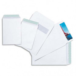 GPV Boîte de 500 pochettes auto-adhésives vélin Blanc 90g format 176x250 B5