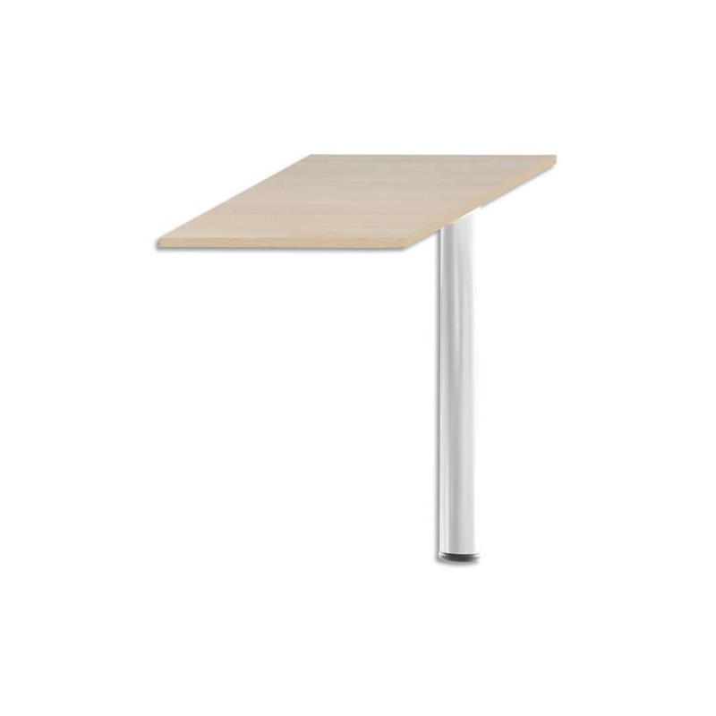 MT INTERNATIONAL Extension pour bureau compact Hêtre Blanc MT5 - Dimensions : L80 x H73 x P60 cm