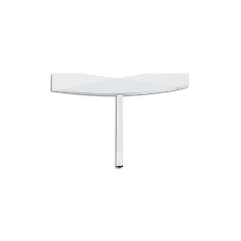 MT INTERNATIONAL Angle de liaison pour bureau droit Blanc - Dimensions : L80 x H2,5 x P80 cm