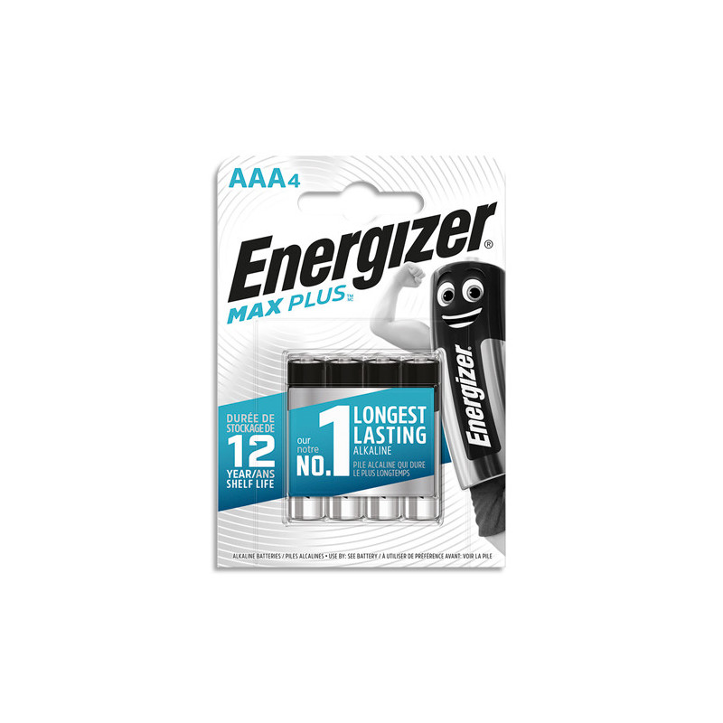 ENERGIZER Pile Max Plus AAA E92, pack de 4 piles