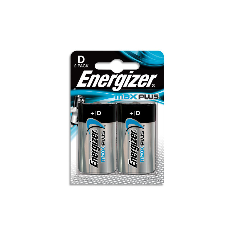 ENERGIZER Pile Max Plus D E95, pack de 2 piles