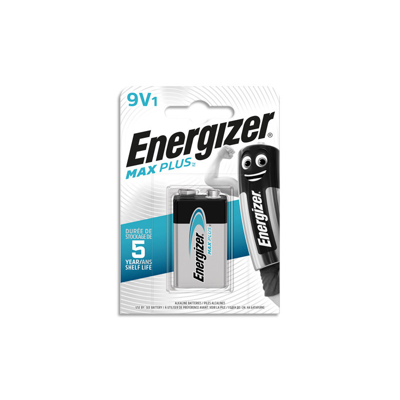 ENERGIZER Pile Max Plus 9V 522, pack de 1 pile