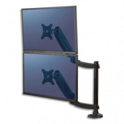 FELLOWES Bras porte-écran Platinum Series, double vertical à pince - Noir 8043401