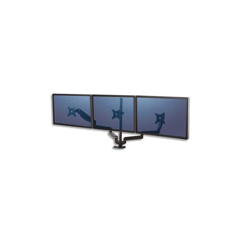 FELLOWES Bras porte-écran Platinum Series triple à pince - Noir 8042601