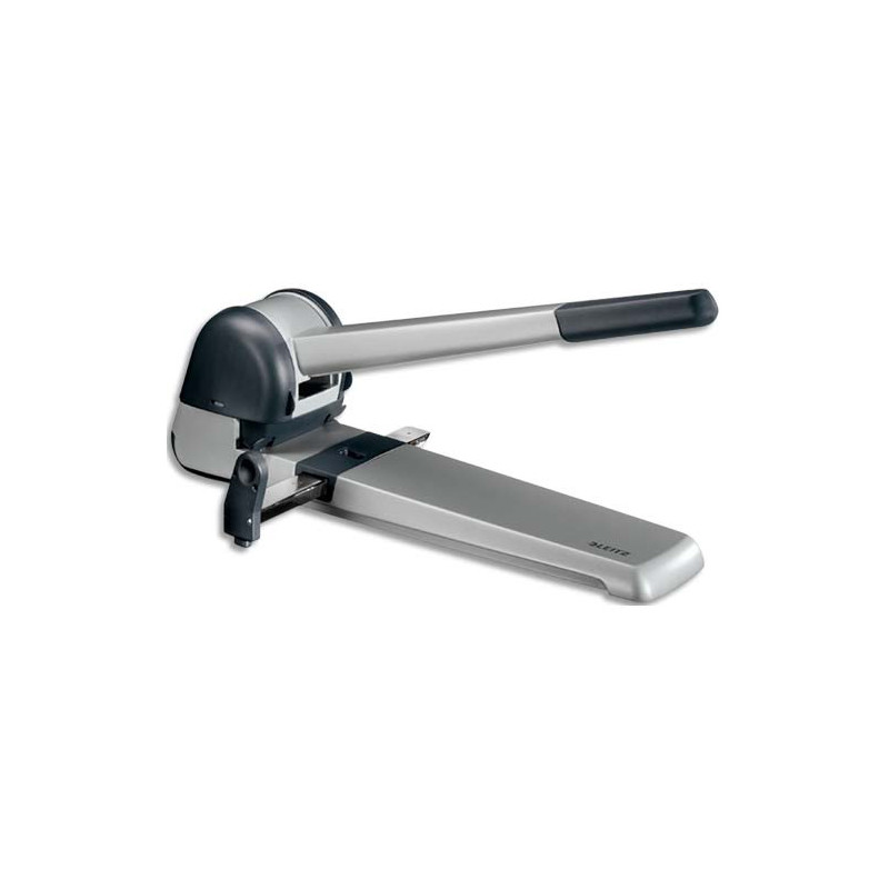 LEITZ Perforateur 2 trous Superpunch. Grande capacité 250 feuilles, coloris Gris