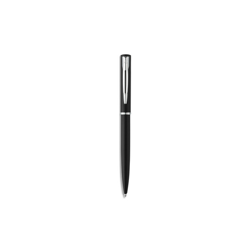 WATERMAN Stylo bille Allure Noir, pointe moyenne encre Bleue