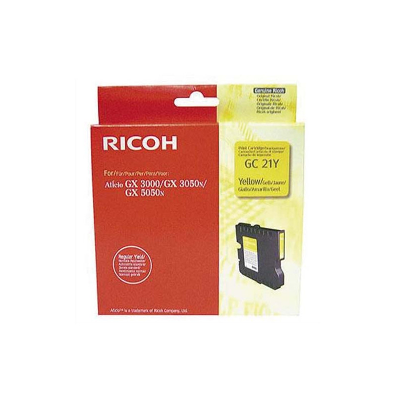 RICOH Cartouche gel Jaune GC21Y