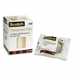 SCOTCH Ruban adhésif transparent 19mm x 66m en sachet individuel 550