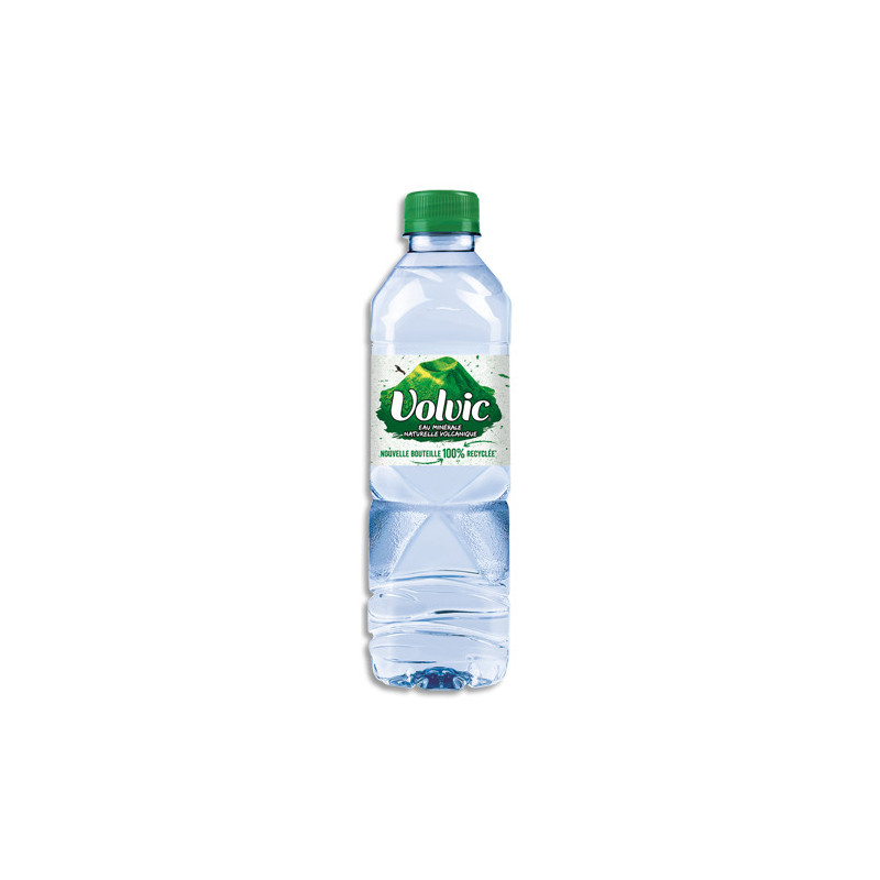 VOLVIC Bouteille plastique d'eau nature 50 cl minérale plate