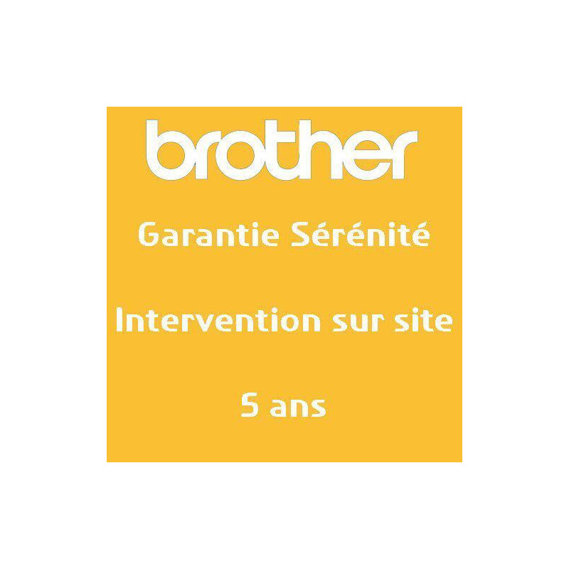 BROTHER Garantie sérénité 5 ans intervention sur site GSER5ISB