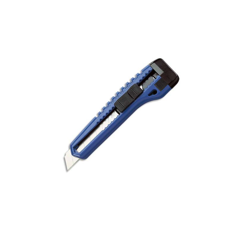 WONDAY Cutter plastique, autobloquant, 15,5 cm, utilise des lames 18 mm, livré avec 6 lames