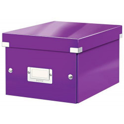 LEITZ Boîte CLICK&STORE S-Box. Format A5 - Dimensions : L216xH160xP282mm. Coloris Violet.