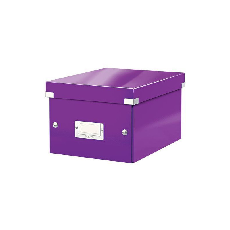 LEITZ Boîte CLICK&STORE S-Box. Format A5 - Dimensions : L216xH160xP282mm. Coloris Violet.