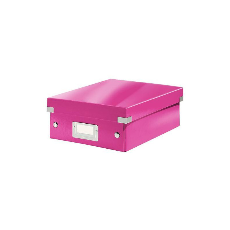 LEITZ Boîte CLICK&STORE S-Box avec compartiments amovibles. Coloris Rose