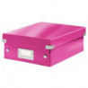 LEITZ Boîte CLICK&STORE S-Box avec compartiments amovibles. Coloris Rose