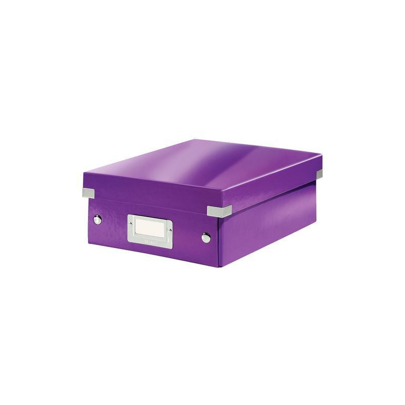 LEITZ Boîte CLICK&STORE S-Box avec compartiments amovibles. Coloris Violet.