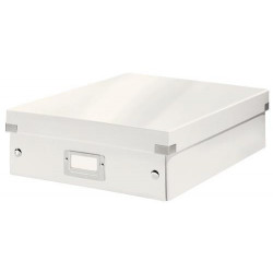 LEITZ Boîte CLICK&STORE M-Box avec compartiments amovibles. Coloris Blanc.