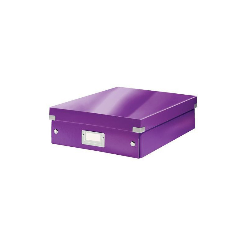 LEITZ Boîte CLICK&STORE M-Box avec compartiments amovibles. Coloris Violet.