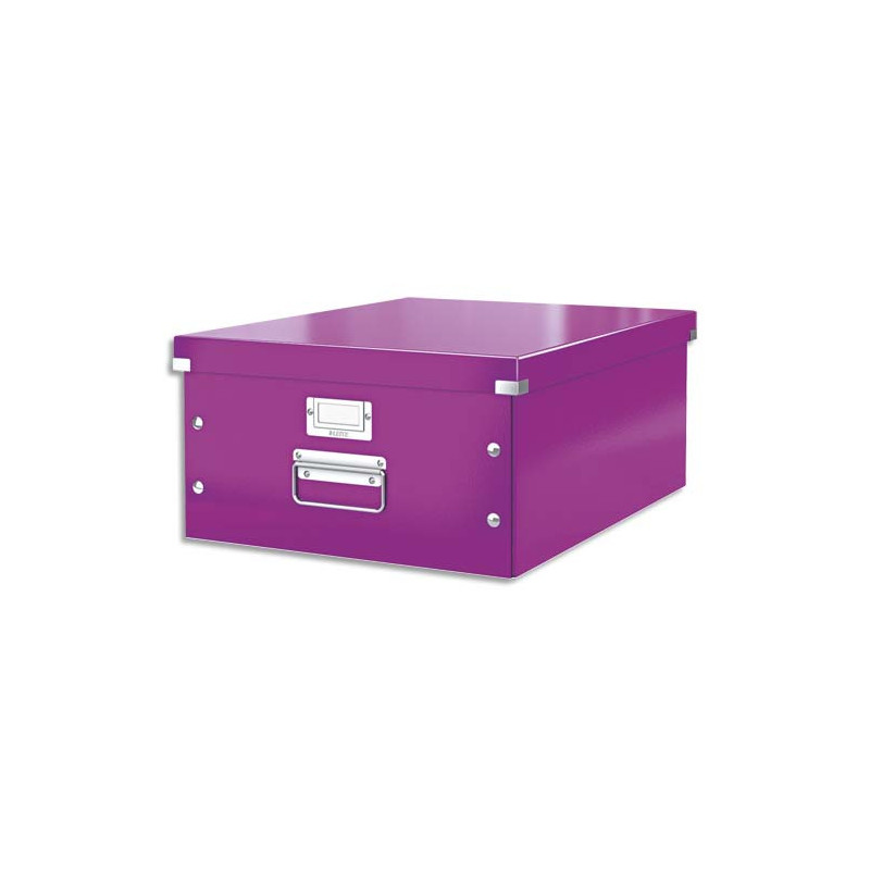 LEITZ Boîte Click & Store WOW, format Large A3, violet