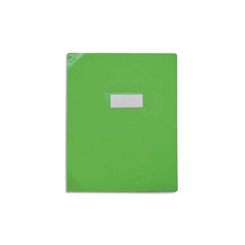 OXFORD Protège-cahier 24x32cm Strong Line opaque 15/100è + coins renforcés (30/100è). Coloris vert