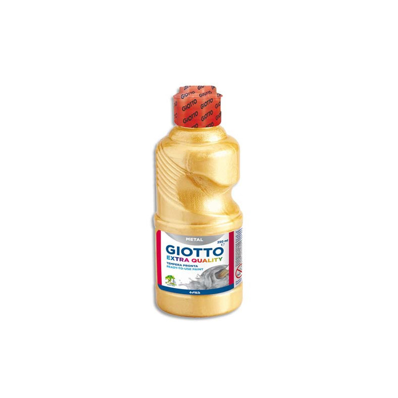 GIOTTO Flacon de 250 ml de gouache métallisée de couleur or