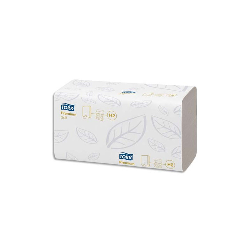 TORK Colis de 21 Paquets de 110 Essuie-mains Xpress interfoliés Doux Premium 2 plis plié en M 21,2x34 cm