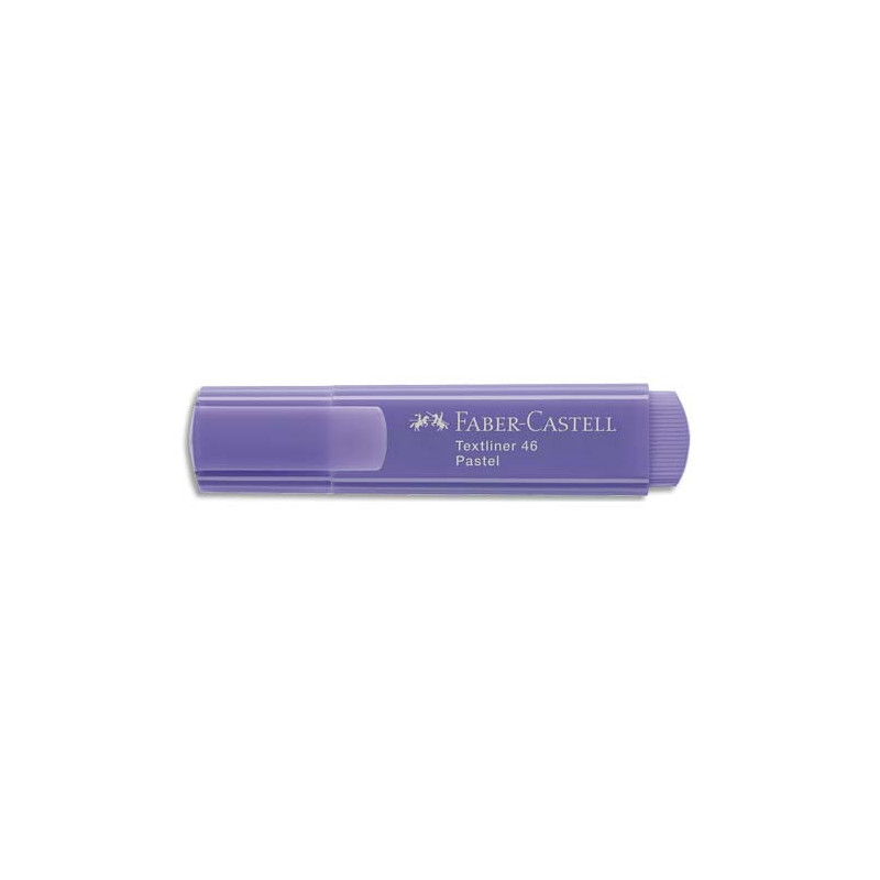 FABER CASTELL Surligneur Textliner 1546, pointe feutre biseautée, coloris pastel lilas