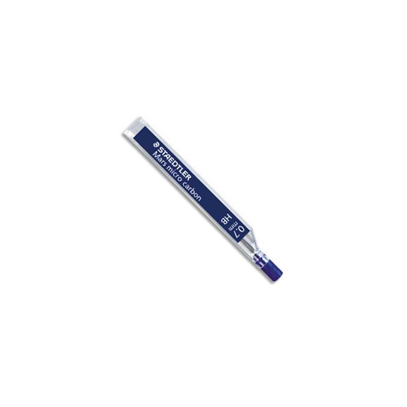 STAEDTLER Etui de 12 mines 0,7 mm polycarbone haute qualité HB MARSMICRO
