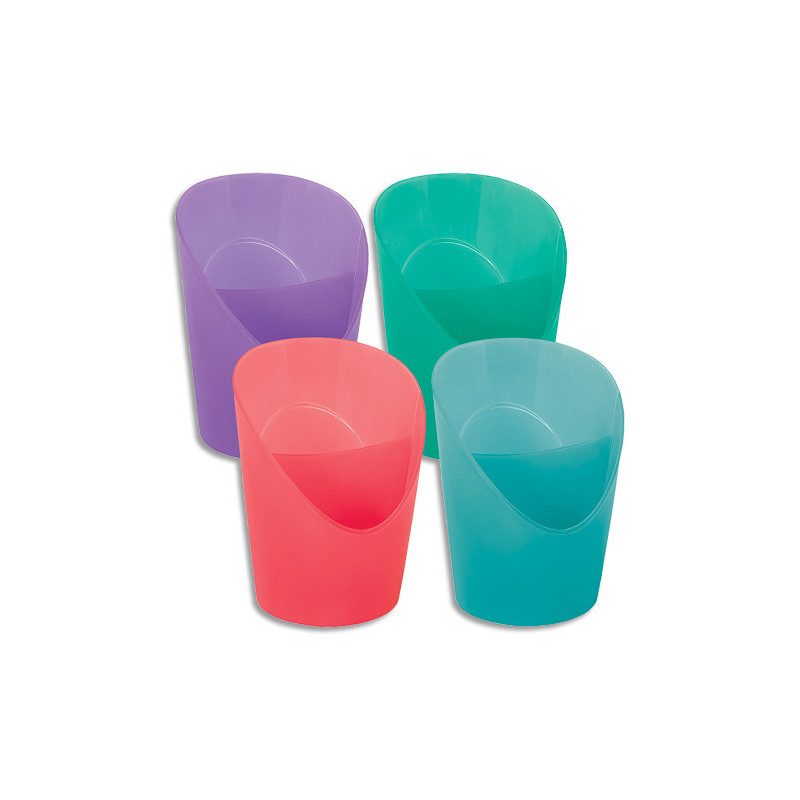 ESSELTE Colour'Breeze Pot à crayons, avec séparateur, assorti de couleurs, 626271
