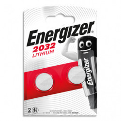 ENERGIZER Pile Lithium 2032 pour appareils électroniques, pack de 2 piles