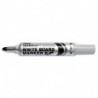 PENTEL Marqueur effaçable sec tableaux Blancs pointe ogive large encre liquide base alcool Noire MAXIFLO
