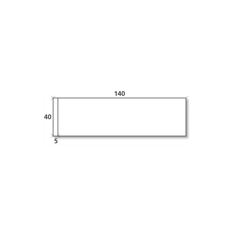 Boîte de 1000 étiquettes d'affranchissement 1 front format 140x40 mm.