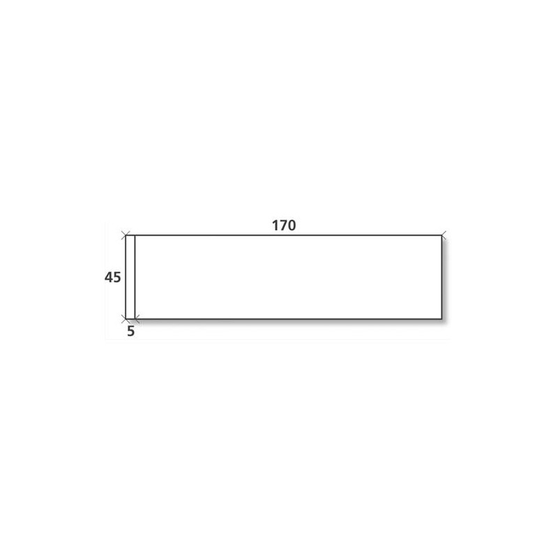 Boîte de 1000 étiquettes d'affranchissement 1 front format 170x45 mm.