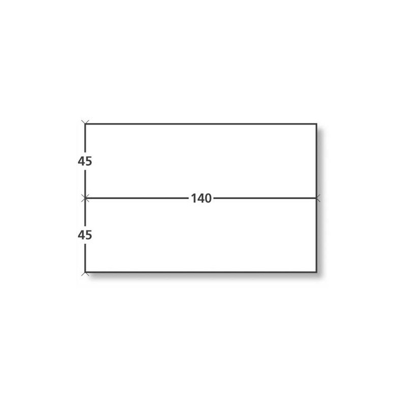 Boîte de 1000 étiquettes d'affranchissement 2 front format 140X45 mm.