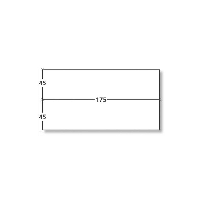 Boîte de 1000 étiquettes d'affranchissement 2 front format 175x45 mm.