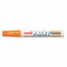 UNI-BALL Marqueur peinture à base d'huile indélébile pte moy ogive corps métal coloris Orange UNI PAINT