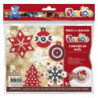 PERLOU Kit d'activité perles à repasser, 1000 perles assorties, 1 plaque, 5 modèles, thèmes Noël