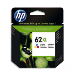 HP 62XL Cartouche d'Encre Trois Couleurs grande capacité Authentique (C2P07AE)