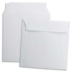 GPV Boîte de 500 enveloppes carrées Blanches 220 x 220 mm 120 g auto-adhésives 4754