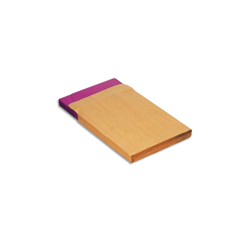 GPV Paquet de 250 pochettes kraft 120g 229 x 324 mm à fenêtre 50 X 100 mm et à 3 soufflets 30 mm 4922