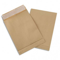 GPV Boîte de 250 pochettes kraft armé C4 Blanches avec 3 soufflets